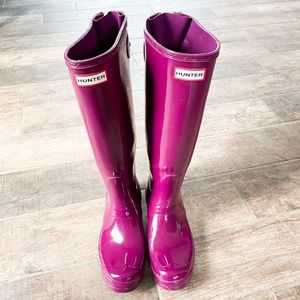 Purple Hunter Rain Boots